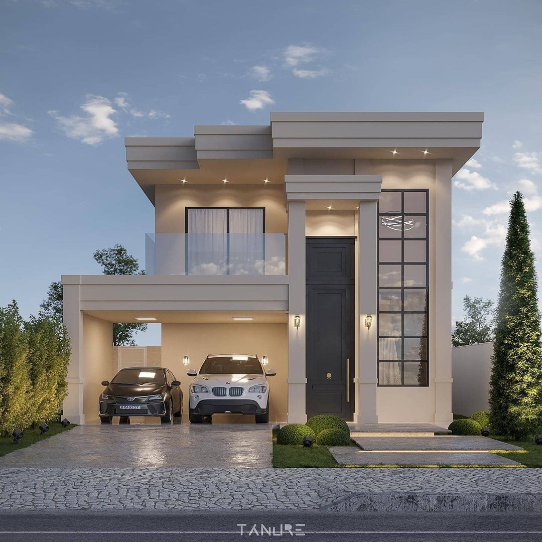 طراحی نظارت و اجرای نما ویلا مدرن